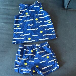 Hanna Andersson Blue and Yellow Kids Set